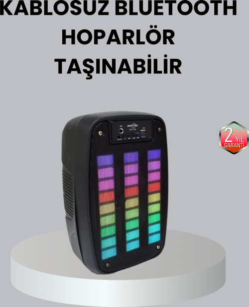 Kablosuz Bluetooth Müzik Cihazı – 2 Saat Batarya Süresi, Şık ve Taşınabilir