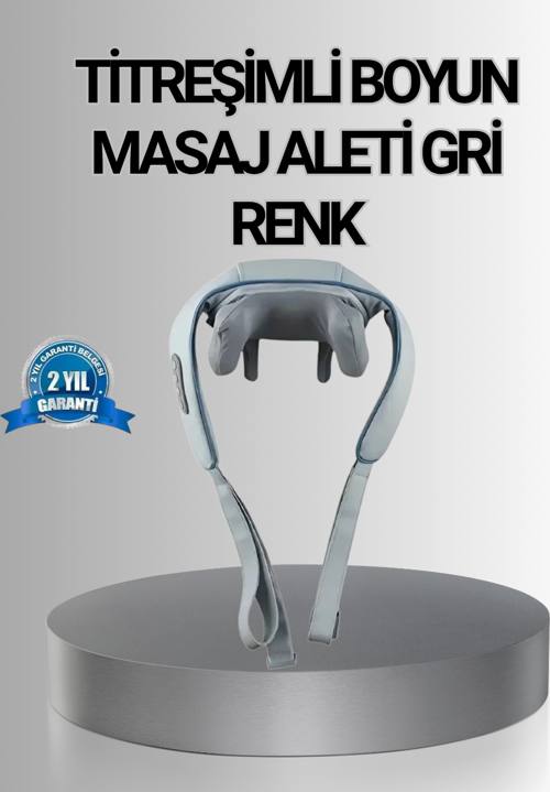 Titreşimli Boyun Masaj Cihazı Isı Terapili Şarjlı VNB-01 Ergonomik U Tasarım