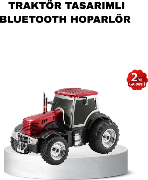 Traktör Tasarımlı Bluetooth Hoparlör 12W TWS Destekli Nostaljik Model