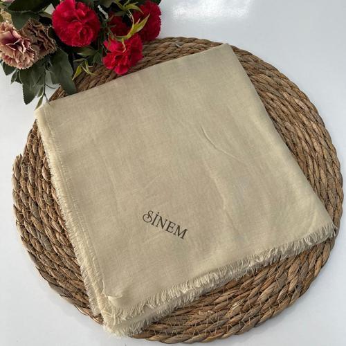 Düz Renk İnce Çekme Koton Pamuk Eşarp XTZ0126
