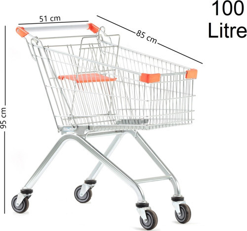 Atmaca Metal Market Alışveriş Arabası 100 Litre