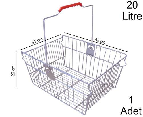 20 Litre Tel Alışveriş El Sepeti 1 Adet