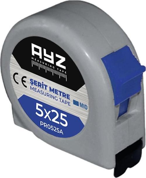 AYZ ŞERİT METRE GRİ (PR0525A) 5x25 MT
