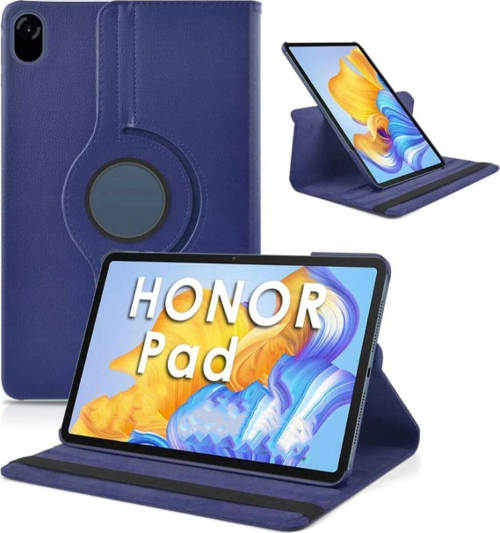 Huawei Honor Pad 10 12.1" Uyumlu Standlı 360° Yatay Dikey Dönebilen Deri Tablet Kılıfı