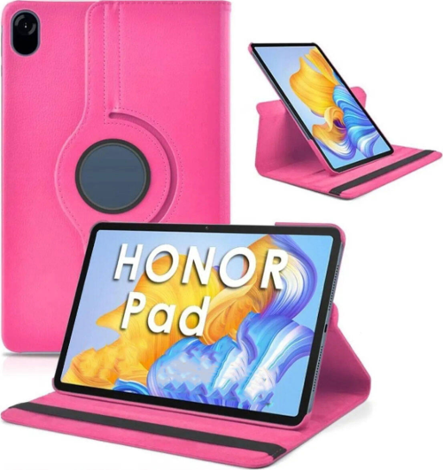 Huawei Honor Pad 10 12.1" Uyumlu Standlı 360° Yatay Dikey Dönebilen Deri Tablet Kılıfı