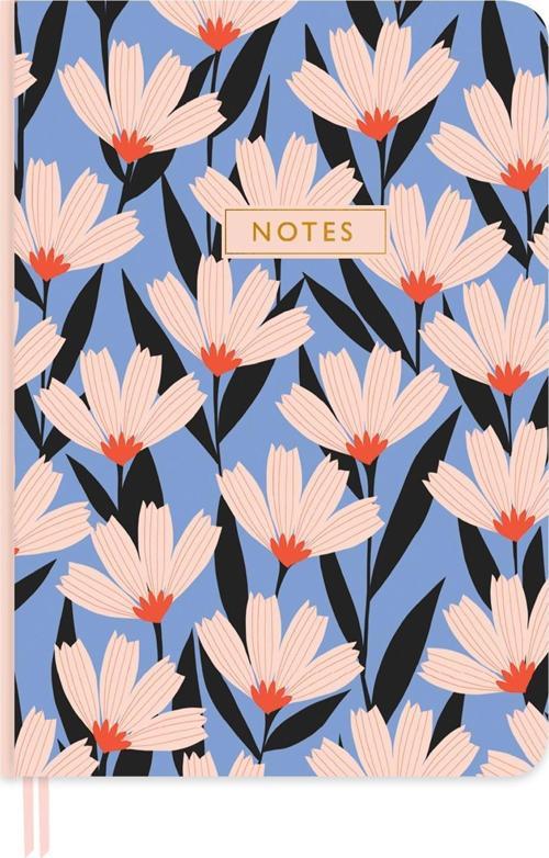 Yaldızlı Ciltli Defter Çiçek 19x25