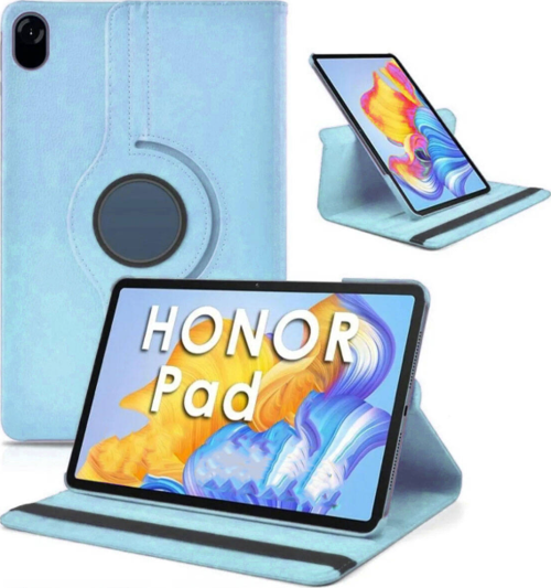 Huawei Honor Pad 10 12.1" Uyumlu Standlı 360° Yatay Dikey Dönebilen Deri Tablet Kılıfı