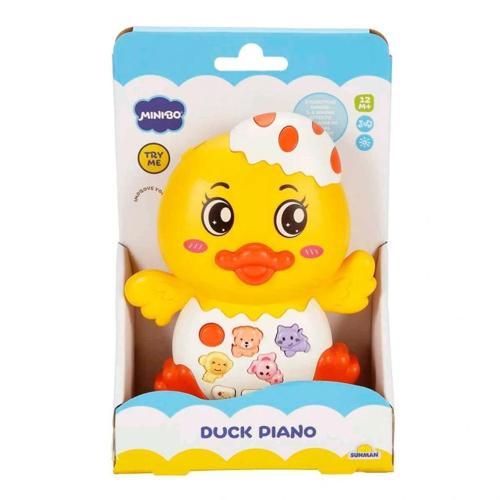 MiniBo Işıklı Sesli  Piyanolu Neşeli Ördek  Eğitici Aktivite Oyuncağı