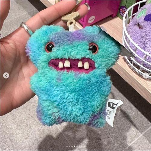 Zuru Fuggler Anahtarlık Turkuaz Mor Karışık Komik Yüz Koleksiyon Oyuncak 11 cm