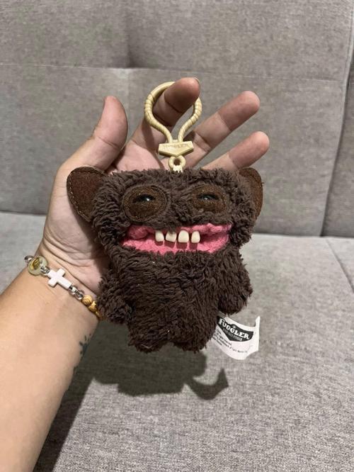 Zuru Fuggler Anahtarlık Kahverengi Büyük Kulaklı Komik Yüz Koleksiyon Oyuncak 11 cm