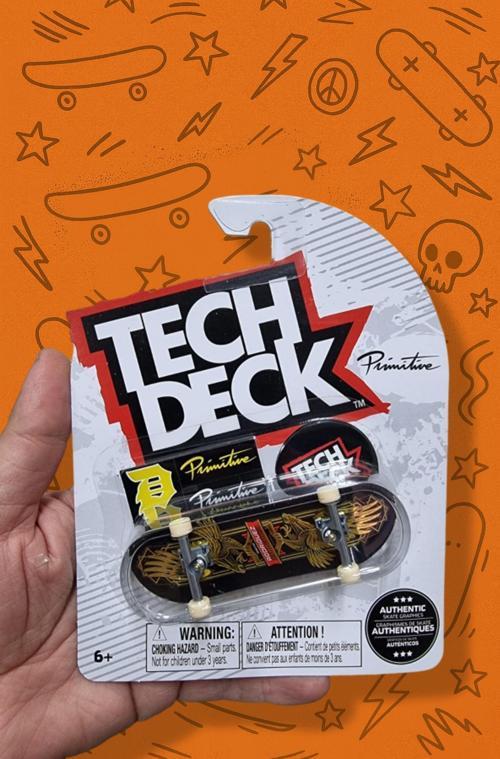 Tech Deck – Primitive Skate – Altın Siyah Ejderha Grafik – Parmak Kaykay