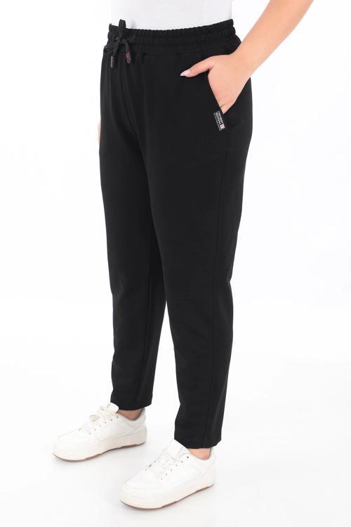 Büyük Beden Cepli Beli Lastikli Eşofman Altı