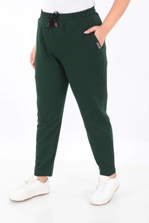 Büyük Beden Cepli Beli Lastikli Eşofman Altı