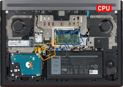 Dell inspiron 15 Gaming 15-7566 15-7567 Notebook Gpu Fanı (Sol Fan)