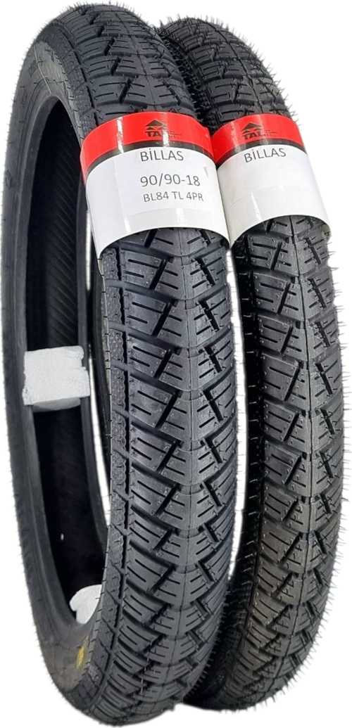 Billas 90/90-18 Ve 275-18 Tl (Tubeless - Dubleks) Bl084 Motosiklet Lastiği Takımı