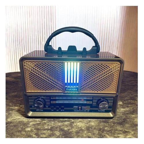 18 cm 3 Bant Nostajik Usb Bluetooth Şarjlı  Radyo  0513