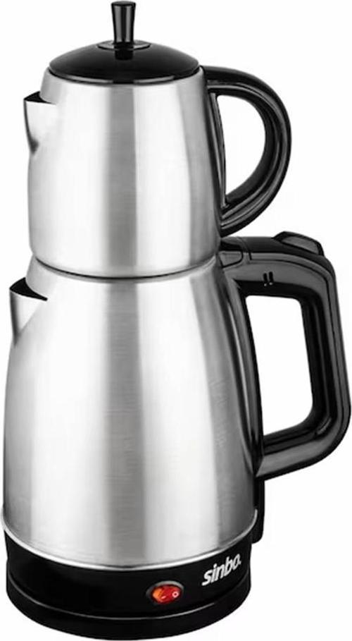 SİN BO STM-5831 ELEKTRİKLİ ÇELİK ÇAY MAKİNESİ ÇAYCI 1.7LT + 0.7LT ÇAY SÜZGEÇLİ (2818)