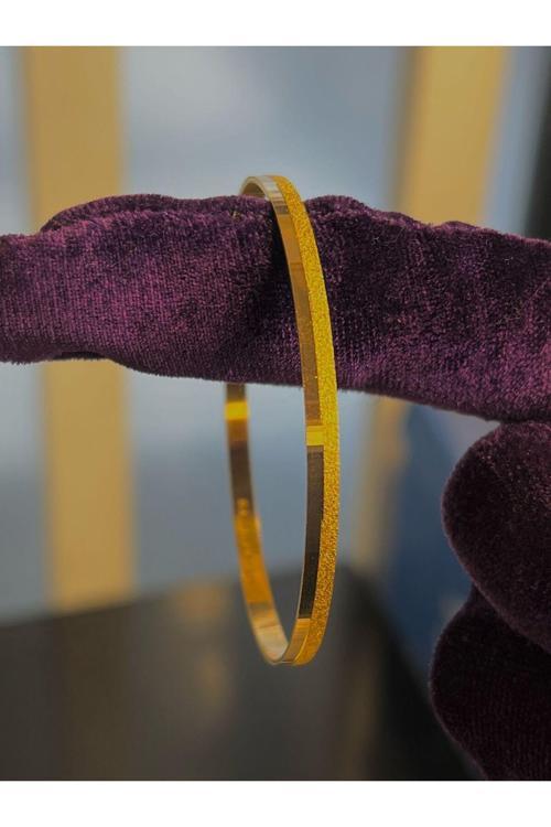 10 gr (GRAM) Yarı Simli  Çöp Bilezik İşçiliksiz Yatırımlık 22 Ayar Altın