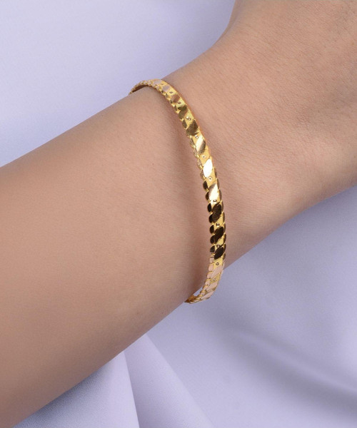 15 gr (Gram) Kalemli Noktalı Üçlü Adana Burma Yatırımlık İşçiliksiz Bilezik 22 Ayar Altın