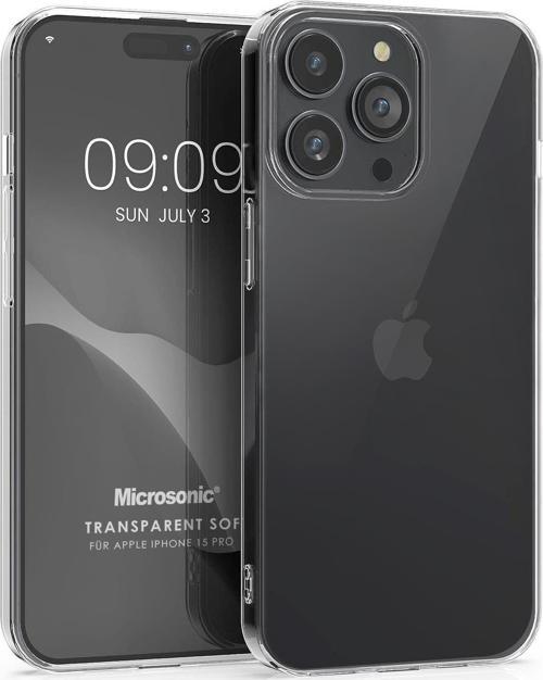 Apple iPhone 15 Pro Kılıf Transparent Soft Şeffaf