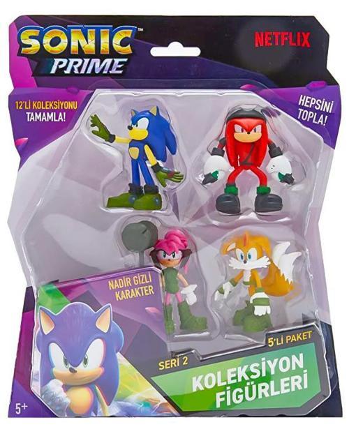 Sonic Prime 5li Figür Seti S2 Çekiçli Rose Modeli