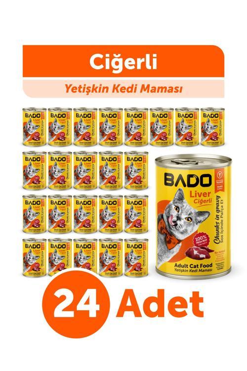 Yetişkin Yaş Kedi Maması Ciğerli 400GR 24lü