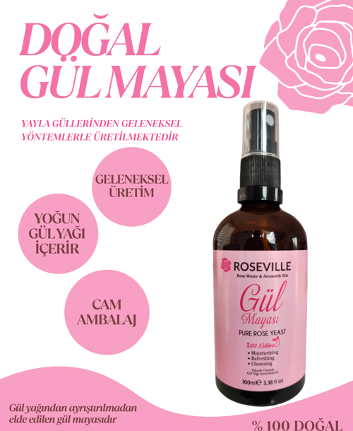 Gül Mayası Aydınlatıcı ve Gözenek Sıkılaştırıcı Tonik 100 ml Sprey Başlık