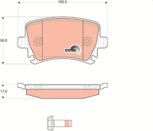 FREN BALATASI ARKA GOLF V 04-09 PASSAT 06-15 / AUDI A6 01> Q3 11>