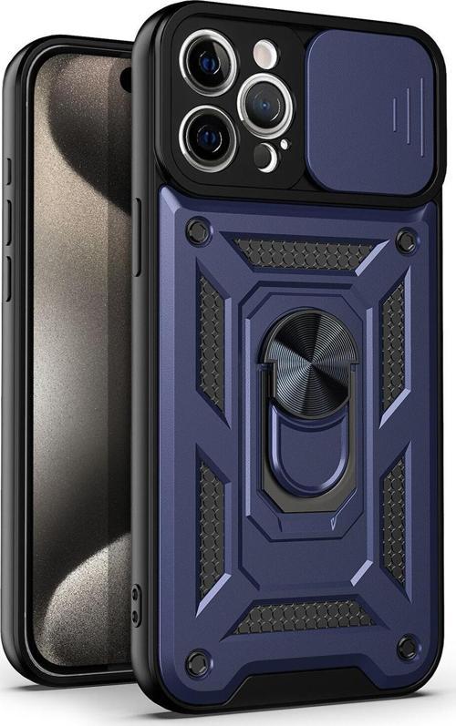 Apple iPhone 15 Pro Max Kılıf Impact Resistant Lacivert
