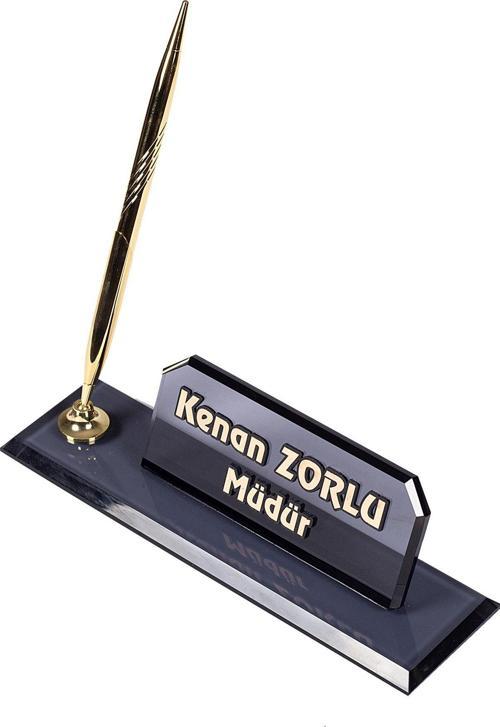 Elf Kristal Masa İsimliği Yeni İş Hediyesi Ofis Masaüstü İsimlik