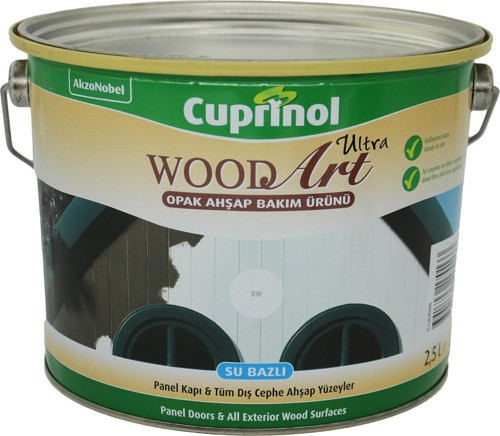 Cuprinol Wood Art Ultra Opak BW Beyaz Koruyucu Ahşap Boyası 2,5 Lt