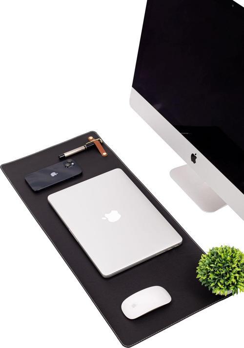 Pu Deri Ofis Masa Matı Laptop Sümen Takımı Geniş Mouse Pad