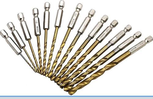 13 PARÇA TİTAN KAPLI BİTS SAPLI MATKAP UCU SETİ