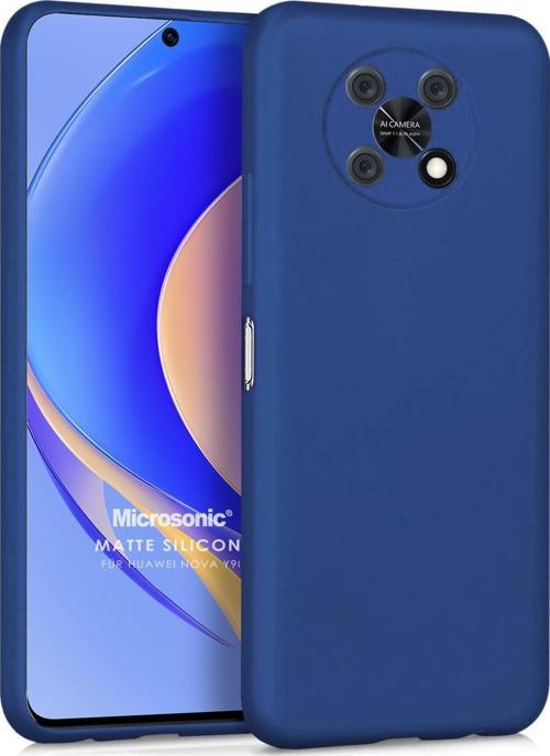 Matte Silicone Huawei Nova Y90 Kılıf Lacivert