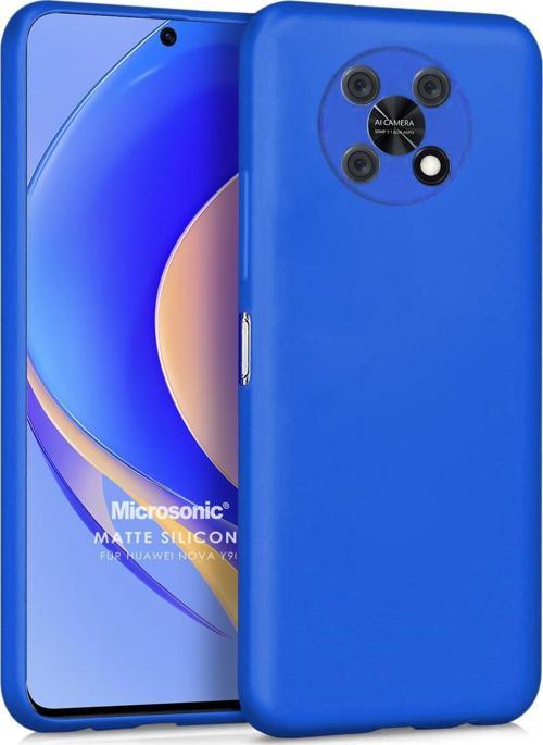 Matte Silicone Huawei Nova Y90 Kılıf Mavi
