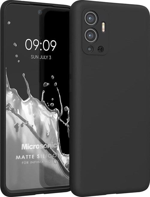 Matte Silicone Infinix Hot 12 Kılıf Siyah