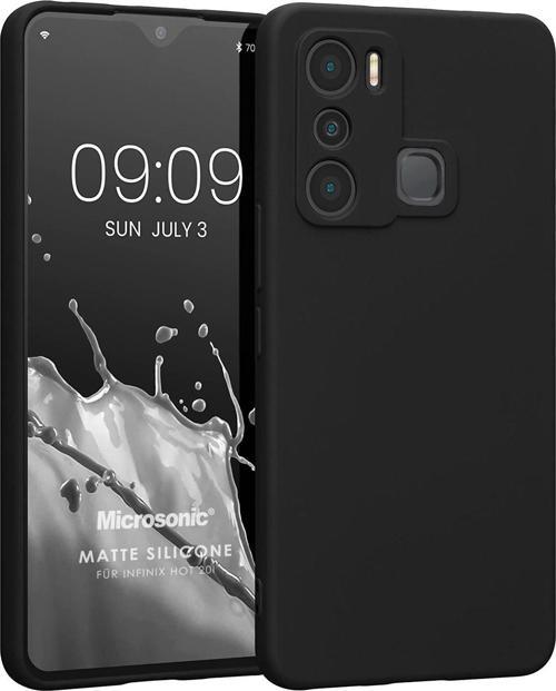 Matte Silicone Infinix Hot 20i Kılıf Siyah