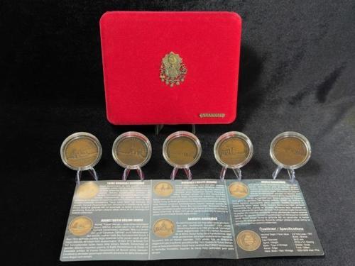 2015 Çanakkale Zaferi'nde Türk Donanması - Bronz Sikke Hatıra Para Seti Kutulu Sertifikalı