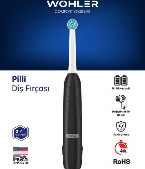 Değiştirilebilir Başlıklı Pilli Diş Fırçası Fda Onaylı 5,0 3 Değerlendirme