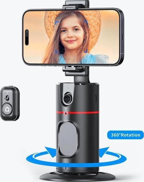P02 Profesyonel 360 Derece Gimbal Öz Çekim Telefon Sabitleyici Video Çekimi Siyah