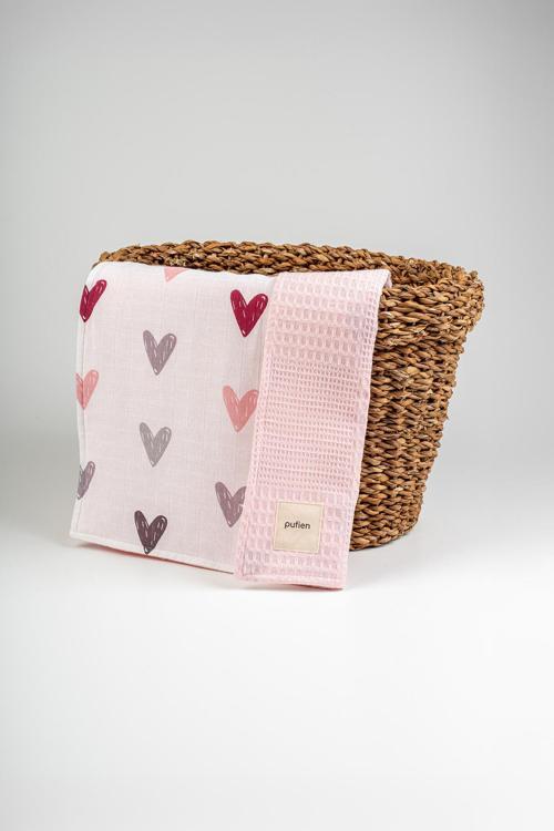 100 X 140 Çok Desenli Çift Yönlü Müslin Bebek Örtüsü, Çok Amaçlı Waffle Müslin Örtü & Battaniye