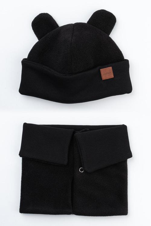 Pamuk Astarlı Polar Bere Ve Boyunluk Seti 0-3 Yaş Kaşkorse Pofuduk Bebek Bere Çocuk Boyunluk