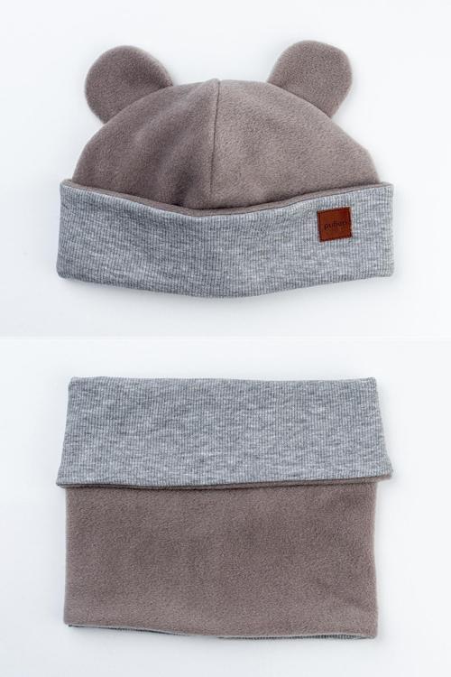 Pamuk Astarlı Polar Bere Ve Boyunluk Seti 0-3 Yaş Kaşkorse Pofuduk Bebek Bere Çocuk Boyunluk