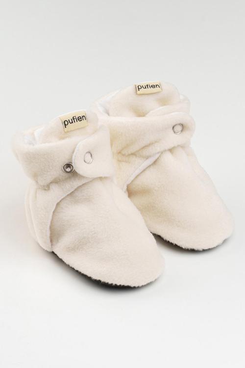 Kaymaz Tabanlı İlk Adım Ayakkabısı Beyaz Bebek Patik