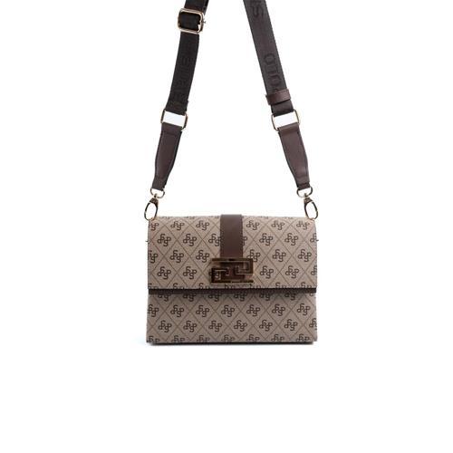 Kadın Çapraz Çanta 1009-47968 SILVER POLO ÇAPRAZ BAYAN ÇANTASI M178 KOYU BEJ-MAT KAHVE