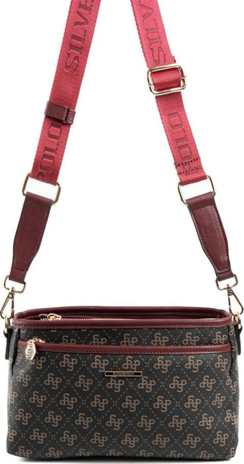 Kadın Çapraz Çanta 1184-48238 SILVER POLO ÇAPRAZ BAYAN ÇANTASI M178 KAHVE SARI-MAT BOR