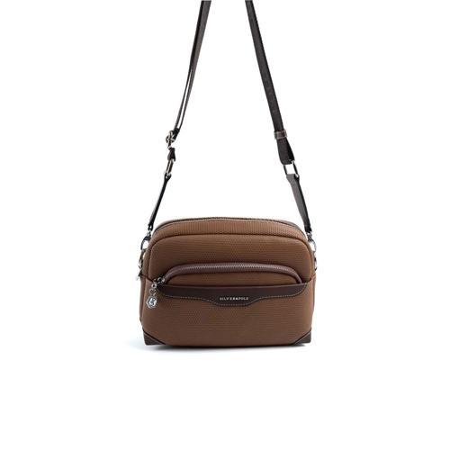 Kadın Çapraz Çanta 1201-47997 SILVER POLO ÇAPRAZ BAYAN ÇANTASI M86 KARAMEL-MAT KAHVE
