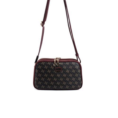 Kadın Çapraz Çanta 899-48253 SILVER POLO ÇAPRAZ BAYAN ÇANTASI M178 KAHVE SARI-MAT BORD