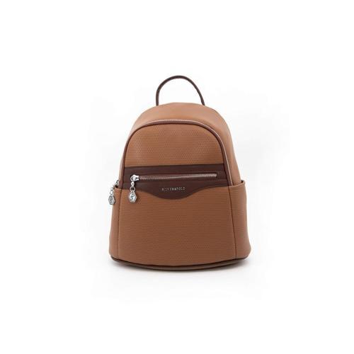 Kadın  1161-45581 SILVER POLO SIRT ÇANTASI M86 KARAMEL-MAT KAHVE