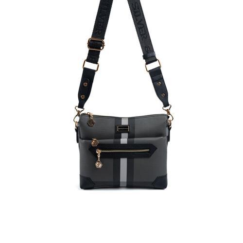 Kadın Çapraz Çanta 1110-48224 SILVER POLO ÇAPRAZ BAYAN ÇANTASI MK129 SİYAH-MAT SİYAH